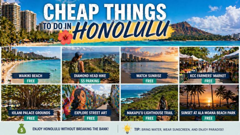 Cheap Things to Do in Honolulu: 25 Budget-Friendly Activities You Can’t Miss