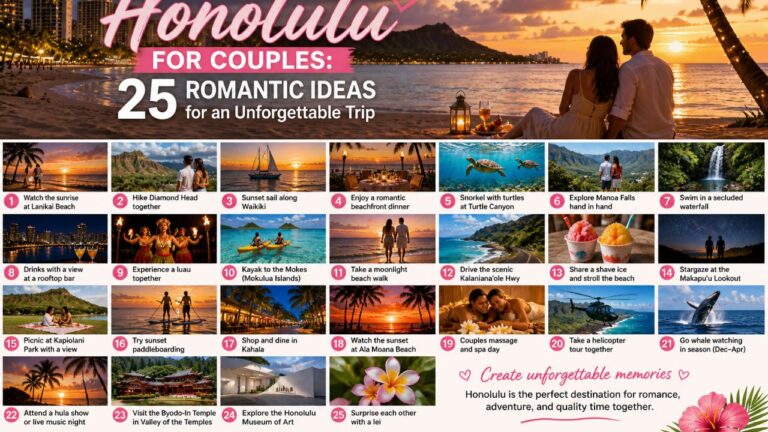 Things to Do in Honolulu for Couples: 25 Romantic Ideas for an Unforgettable Trip