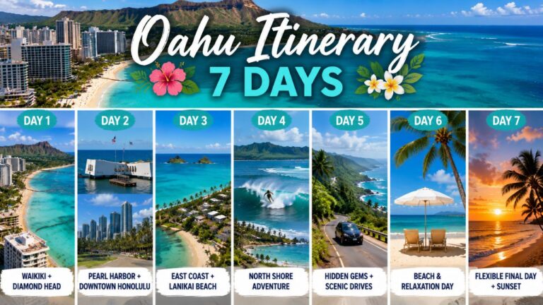 Oahu Itinerary 7 Days: The Ultimate One-Week Hawaii Travel Guide