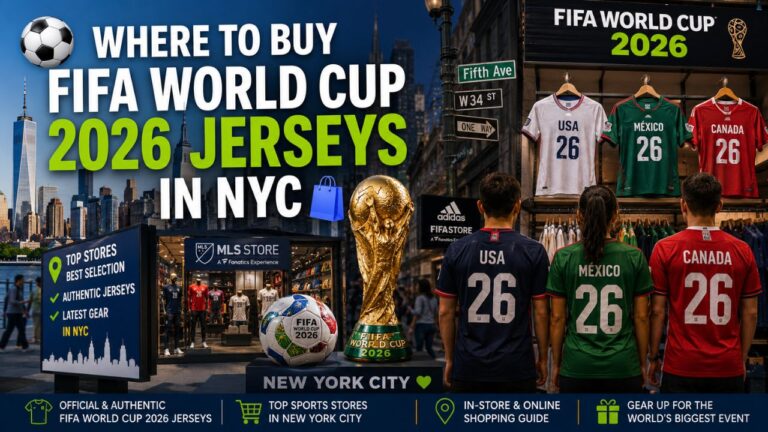 ⚽ Where to Buy FIFA World Cup 2026 Jerseys in NYC (Official Stores, Custom Printing & Price Guide)
