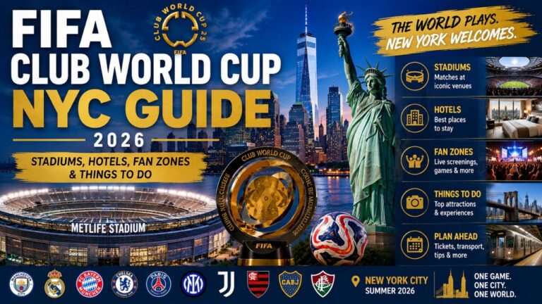 FIFA Club World Cup NYC Guide – Stadiums, Hotels, Fan Zones & Things to Do (2026)