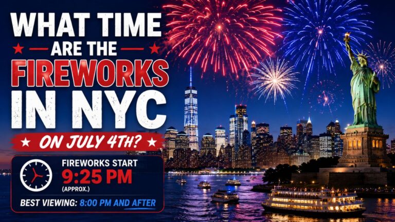 What Time Are the Fireworks in NYC on July 4th? (2026 Guide)