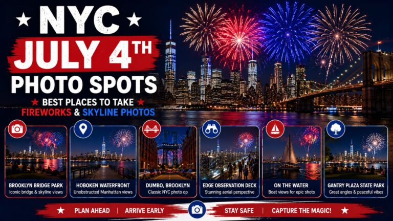 NYC July 4th Photo Spots – Best Places to Take Fireworks & Skyline Photos (2026 Guide)